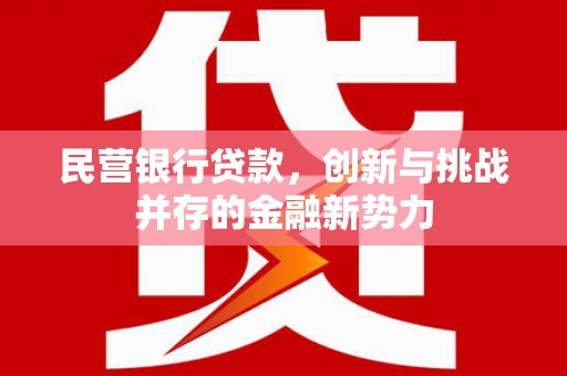 内湖民营银行贷款，创新与挑战并存的金融新势力