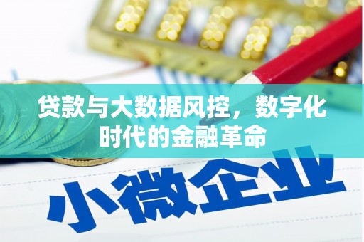 内湖贷款与大数据风控，数字化时代的金融革命
