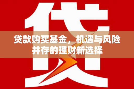 内湖贷款购买基金，机遇与风险并存的理财新选择