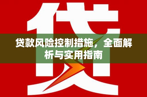 内湖贷款风险控制措施，全面解析与实用指南