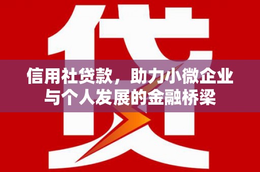 内湖信用社贷款，助力小微企业与个人发展的金融桥梁