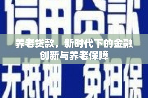 内湖养老贷款，新时代下的金融创新与养老保障