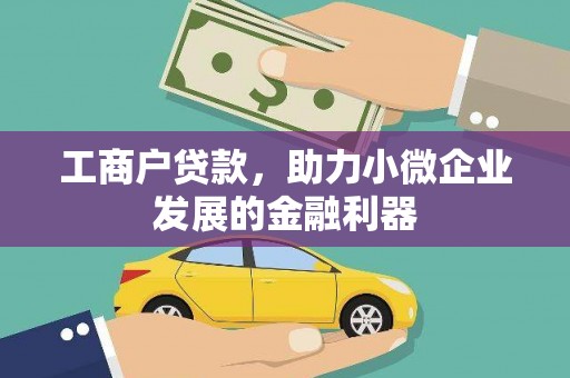 内湖工商户贷款，助力小微企业发展的金融利器