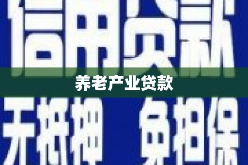 内湖养老产业贷款