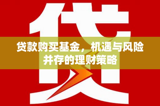 内湖贷款购买基金，机遇与风险并存的理财策略