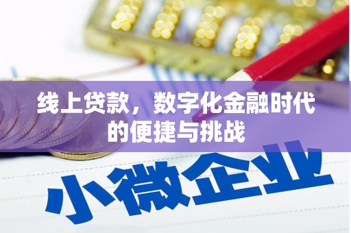 内湖线上贷款，数字化金融时代的便捷与挑战