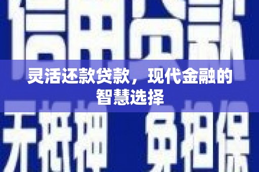 内湖灵活还款贷款，现代金融的智慧选择