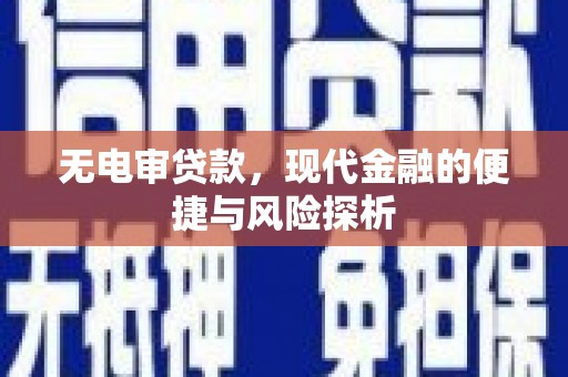 内湖无电审贷款，现代金融的便捷与风险探析