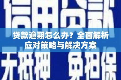 内湖贷款逾期怎么办？全面解析应对策略与解决方案