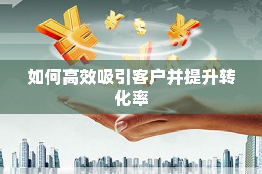 内湖如何高效吸引客户并提升转化率