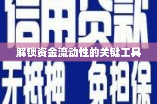 内湖解锁资金流动性的关键工具