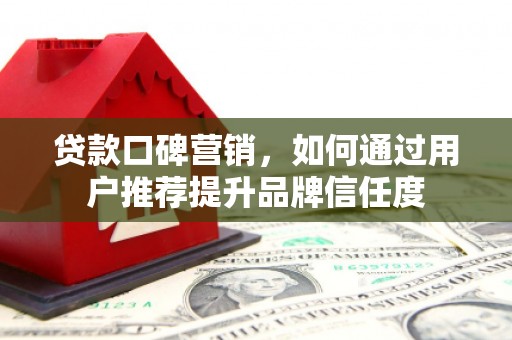 内湖贷款口碑营销，如何通过用户推荐提升品牌信任度