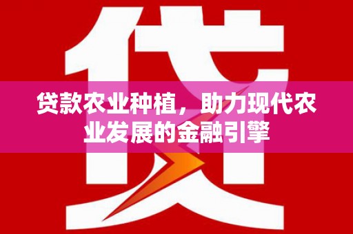 内湖贷款农业种植，助力现代农业发展的金融引擎