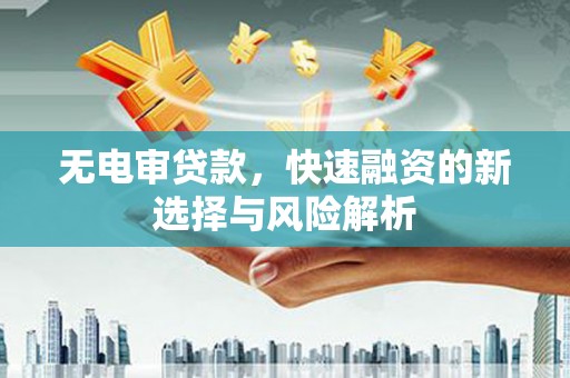 内湖无电审贷款，快速融资的新选择与风险解析
