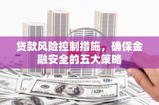 内湖贷款风险控制措施，确保金融安全的五大策略