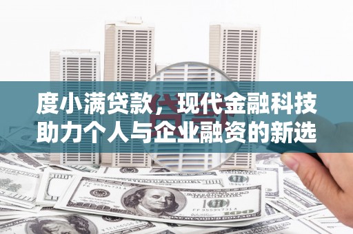 内湖度小满贷款，现代金融科技助力个人与企业融资的新选择