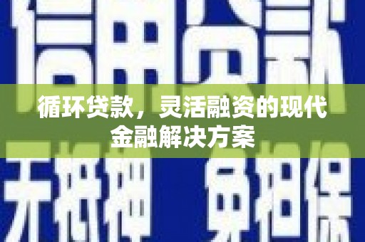 内湖循环贷款，灵活融资的现代金融解决方案