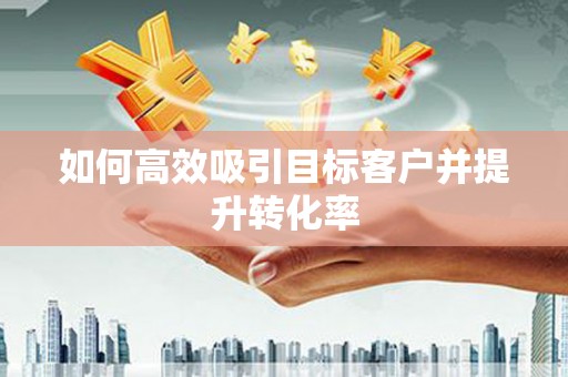 内湖如何高效吸引目标客户并提升转化率