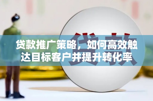 内湖贷款推广策略，如何高效触达目标客户并提升转化率