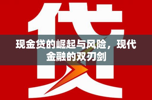 内湖现金贷的崛起与风险，现代金融的双刃剑