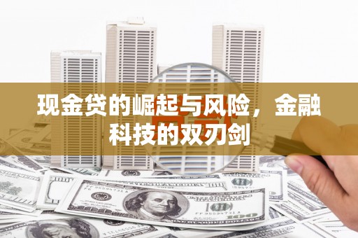 内湖现金贷的崛起与风险，金融科技的双刃剑