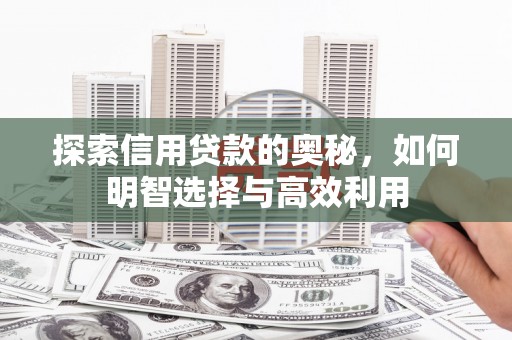 内湖探索信用贷款的奥秘，如何明智选择与高效利用