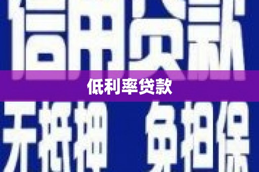 内湖低利率贷款