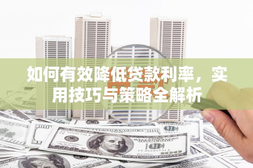 内湖如何有效降低贷款利率，实用技巧与策略全解析