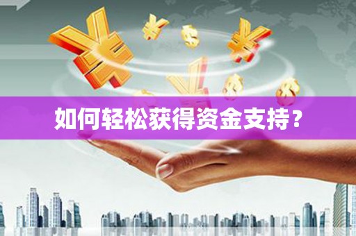 内湖如何轻松获得资金支持？