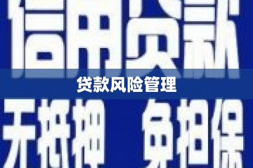 内湖贷款风险管理